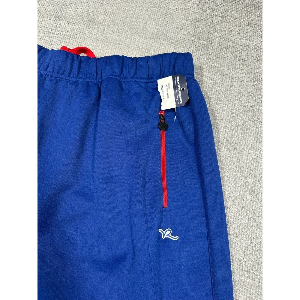 Rocawear Pants Mens 2XL Marine Blue Wide Leg Pull On Streetwear Hip Hop